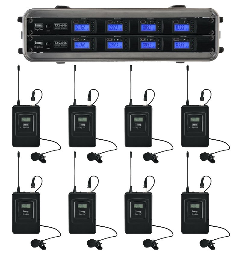 UHF 8 way wireless microphones from Sound Services