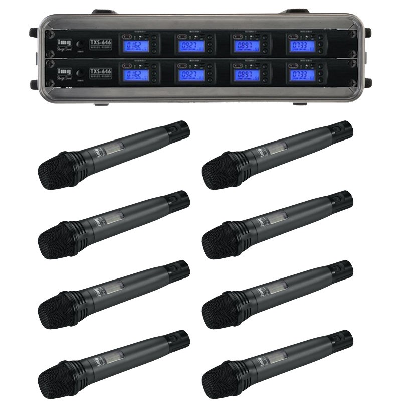 UHF 8 way wireless microphones from Sound Services