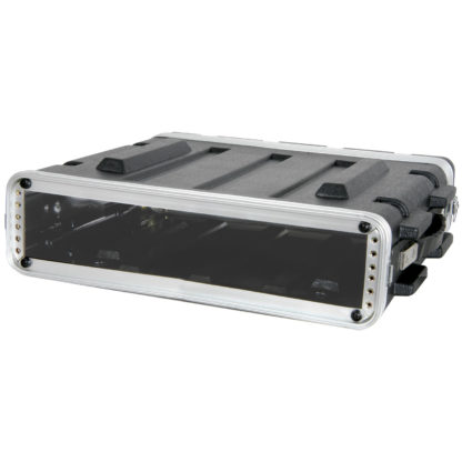 FC-102 2U ABS polycarbonate and aluminium rack flight case