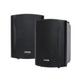 Clever Acoustics BGS 25T-B 16w 100V line or 8 ohm black wall cabinet speakers (pair)