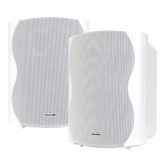 Clever Acoustics BGS 85T-W 50w 100V line or 8 ohm white wall cabinet speakers (pair)