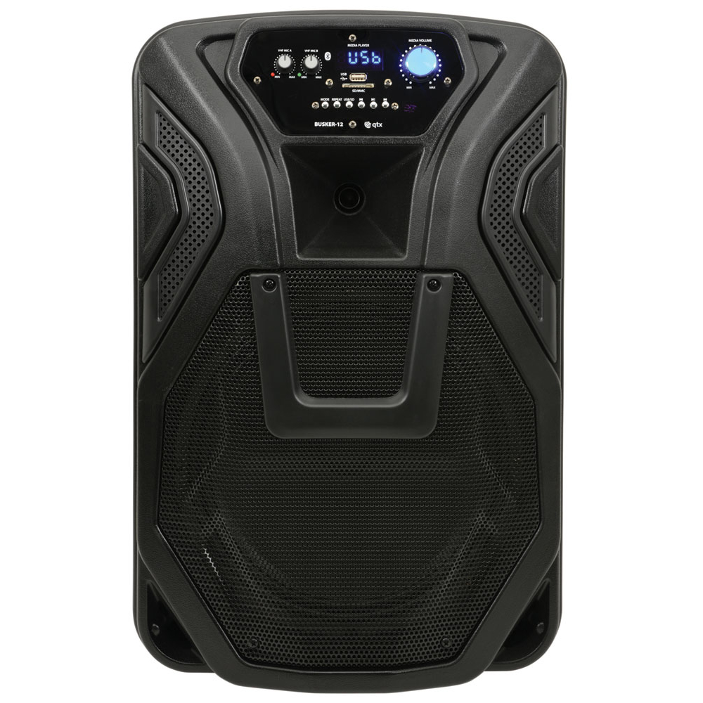 BUSKER-12 80w portable PA with wireless microphones, MP3 & Bluetooth