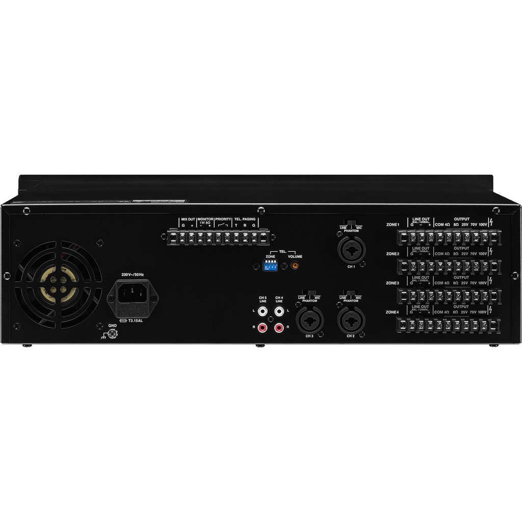 PA-4040 4 x 40w 100v line mixer amplifier