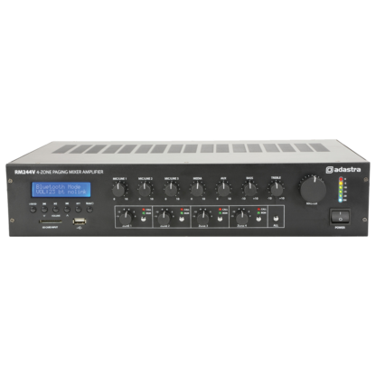 Adastra RM244V 240w 100v line mixer amplifier with MP3 & Bluetooth