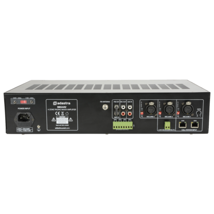 Adastra RM244V 240w 100v line mixer amplifier with MP3 & Bluetooth