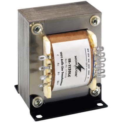 Monacor TR-1120LC 120w high-performance 100v line audio transformer