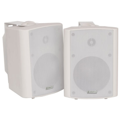 BC5A-W 30w+30w active white wall cabinet speakers