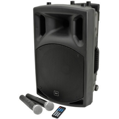 QTX QX12PA 12" 50+50w portable PA sound system