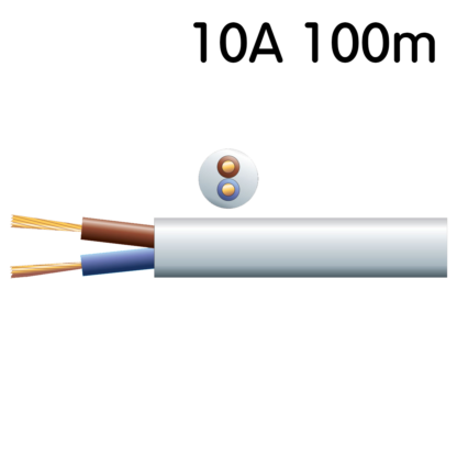 100m 10A white 100v line speaker cable