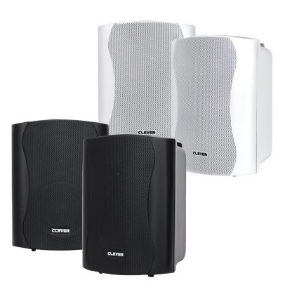 Clever Acoustics BGS 25T 16w 100V line or 8 Ohm white wall cabinet speakers