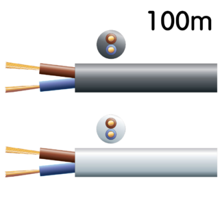 Mercury 100m reels of round 100v line speaker cable