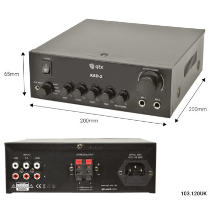 QTX KAD-2 digital stereo amplifier