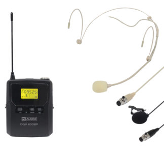 DQM 600BP UHF Ch 38 bodyworn radio microphone transmitter