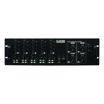 Clever Acoustics MA 4120 4 x 120w per zone public address mixer amplifier