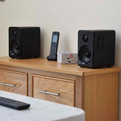 ABS35BLK active Bluetooth bookshelf speakers