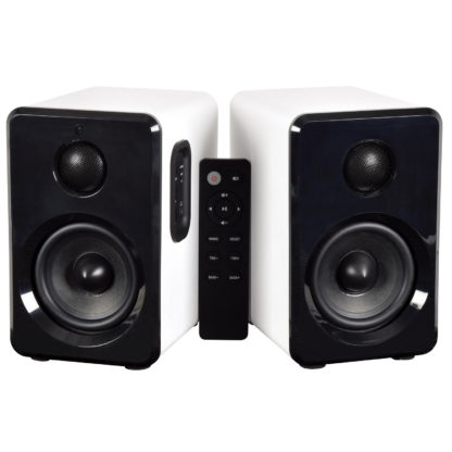 ABS35WHT active Bluetooth bookshelf speakers