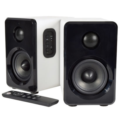 ABS35WHT active Bluetooth bookshelf speakers