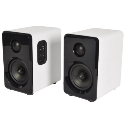 ABS35WHT active Bluetooth bookshelf speakers