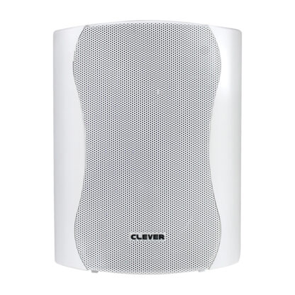 Clever Acoustics WPS 35T pair of 5" 35w RMS 100v line weatherproof wall cabinet speaker in white finish
