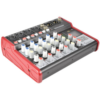 Citronic CSM-6 4 mono, 1 stereo input mixer with USB & Bluetooth