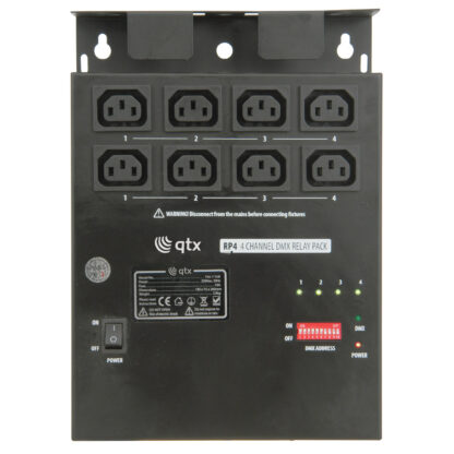 QTX RP4 four channel DMX relay pack