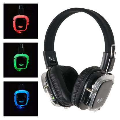 W Audio SDPRO silent disco headphones on channel 70