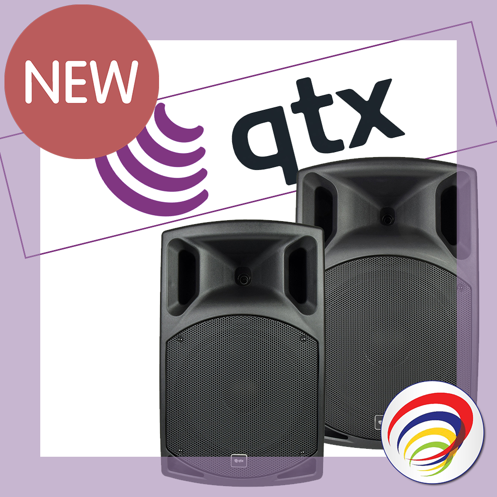 QTX QX series low impedance passive cabinet music speakers