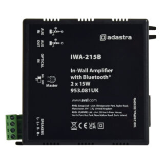 Adastra IWA215B 2 x 15w in-wall amplifier with Bluetooth