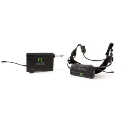 Q Audio QWM 1900 HS channel 70 UHF headworn wireless microphone system