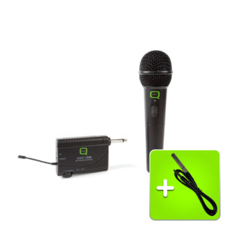 Q Audio QWM 1900 channel 70 UHF handheld wireless microphone system
