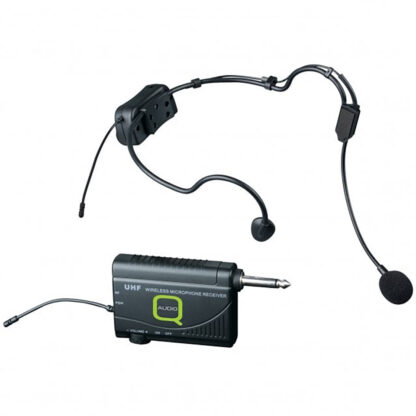 Q Audio QWM 1900 HS channel 70 UHF headworn wireless microphone system
