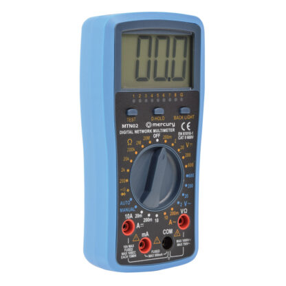 Mercury MTN02 digital multimeter with network and USB cable tester