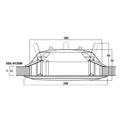 Monacor EDL-612EN 100v transmission 12w ceiling speaker