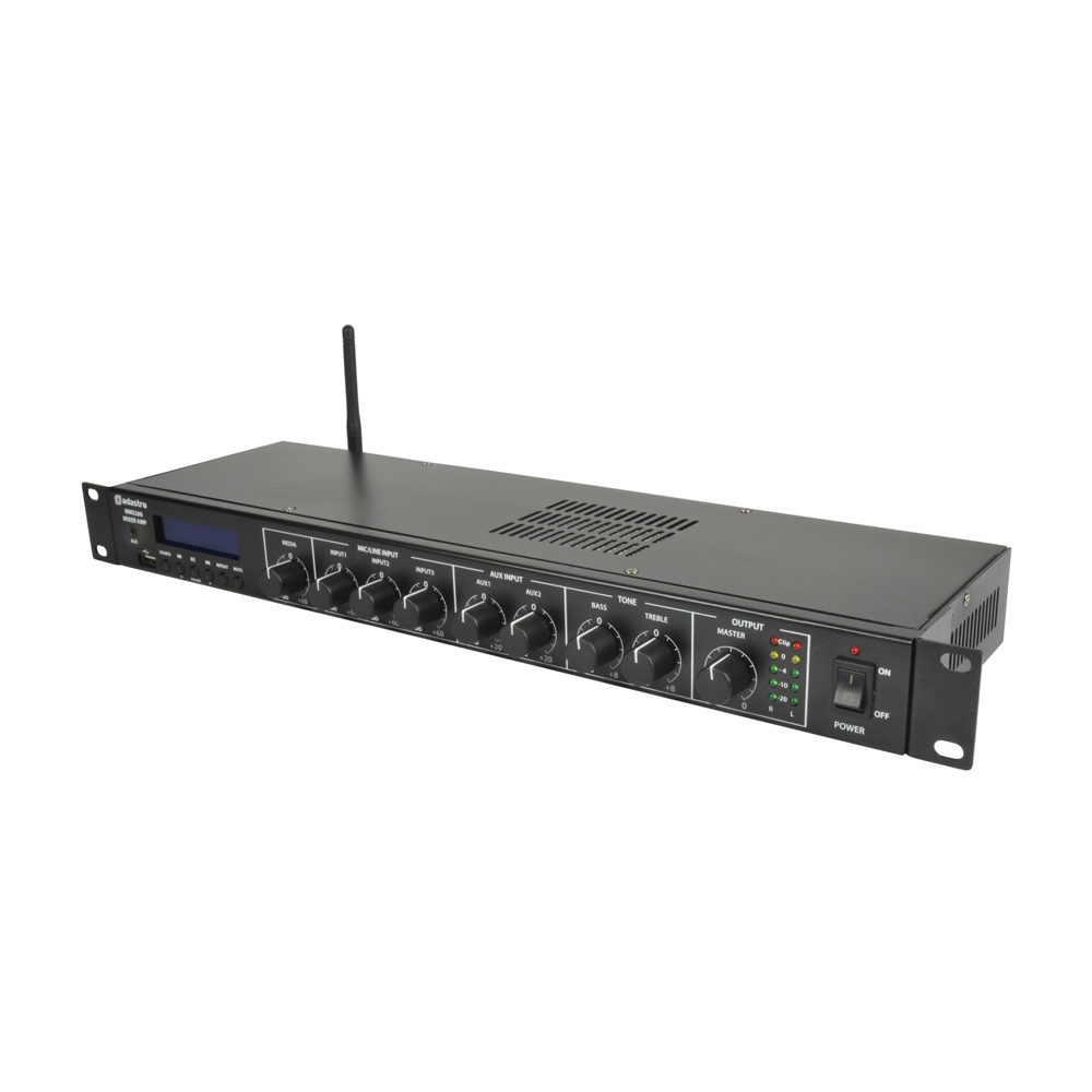 Adastra MM3260 1U 60w Mixer-Amp with USB/FM/BT