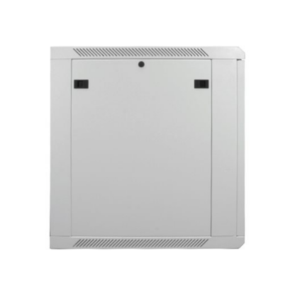 Penn Elcom R6612W-1032 white 12U 600mm deep wall-mount 19" equipment rack with 10/32 threaded holes