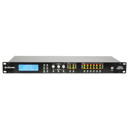 Citronic DSM26 2 input / 6 output digital speaker management system which incorporates crossovers, EQ and limiters for multi-amplifier and speaker setups