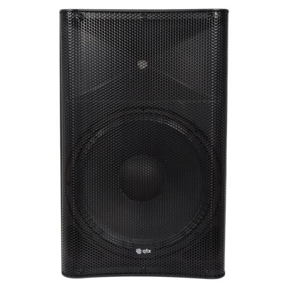 QTX QUEST-15A 220w 15" active PA cabinet speaker with USB, SD, FM radio and Bluetooth