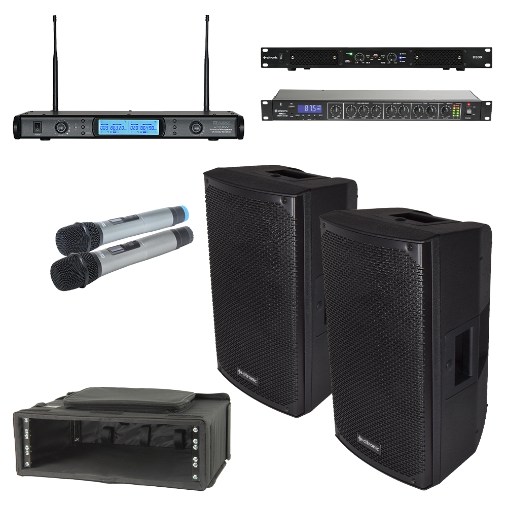 MEET-150-10 150w Stereo Sound System for Meetings and Business Groups