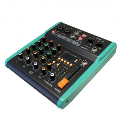 ZZiPP ZZMXBTR4 2-channel mixer with DSP effects and bluletooth