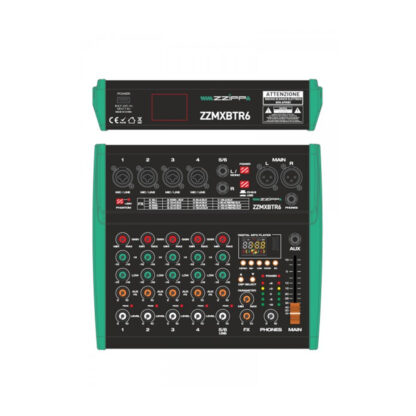 ZZiPP ZZMXBTR6 4-channel mixer with DSP effects and bluetooth