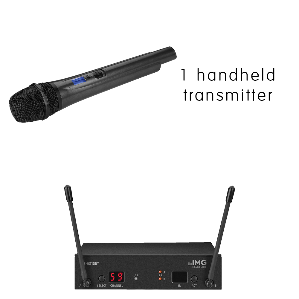 IMG Stageline TXS-611SET UHF handheld wireless microphone system