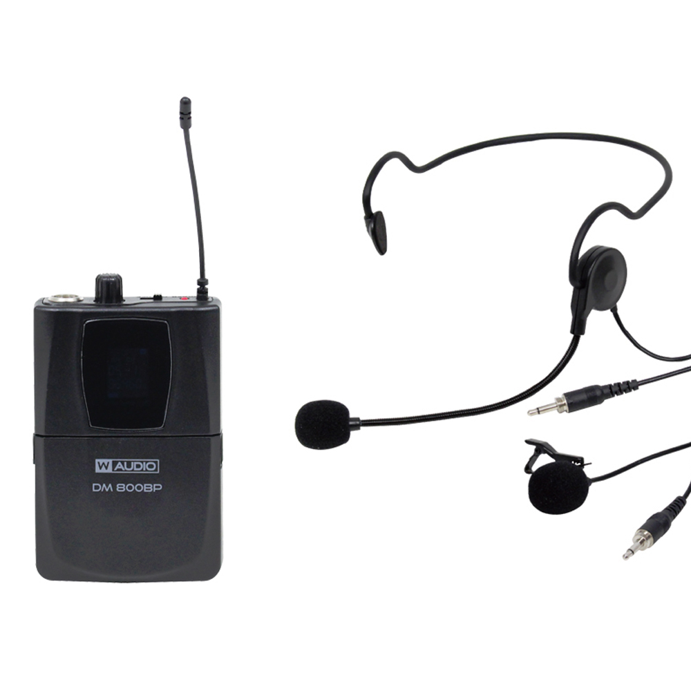 W Audio DM 800BP add on wireless microphone transmitter for DM 800H on Ch 70 (863-865 MHz)
