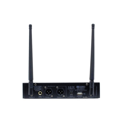 W Audio DM 800H twin handheld wireless microphone system on Ch 70 (863-865 MHz)