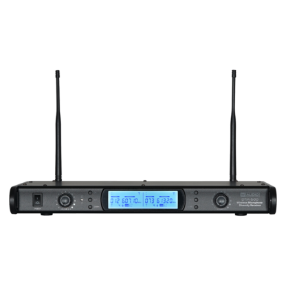 W Audio DTM 600 V2 twin diversity wireless microphone system on Ch. 38 (606-614 MHz) – with V2 software