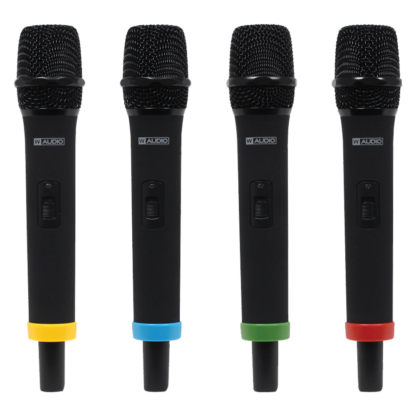 W Audio MIC80 RM Quartet Handheld Wireless Microphones