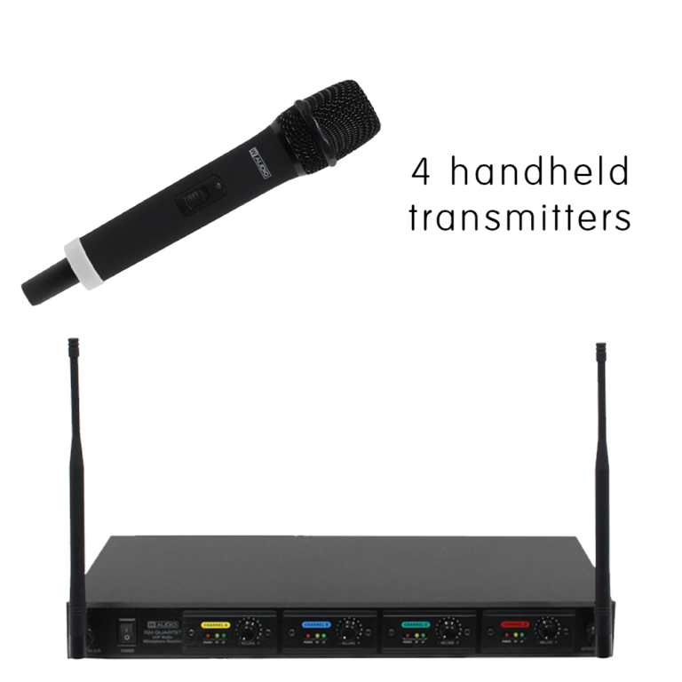 W Audio Quartet Wireless Microphone System Sound Services