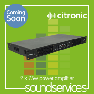 Citronic D300 2 x 75w class-D stereo power amplifier