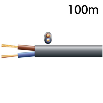 Mercury black oval 100m 3A 100v line speaker cable