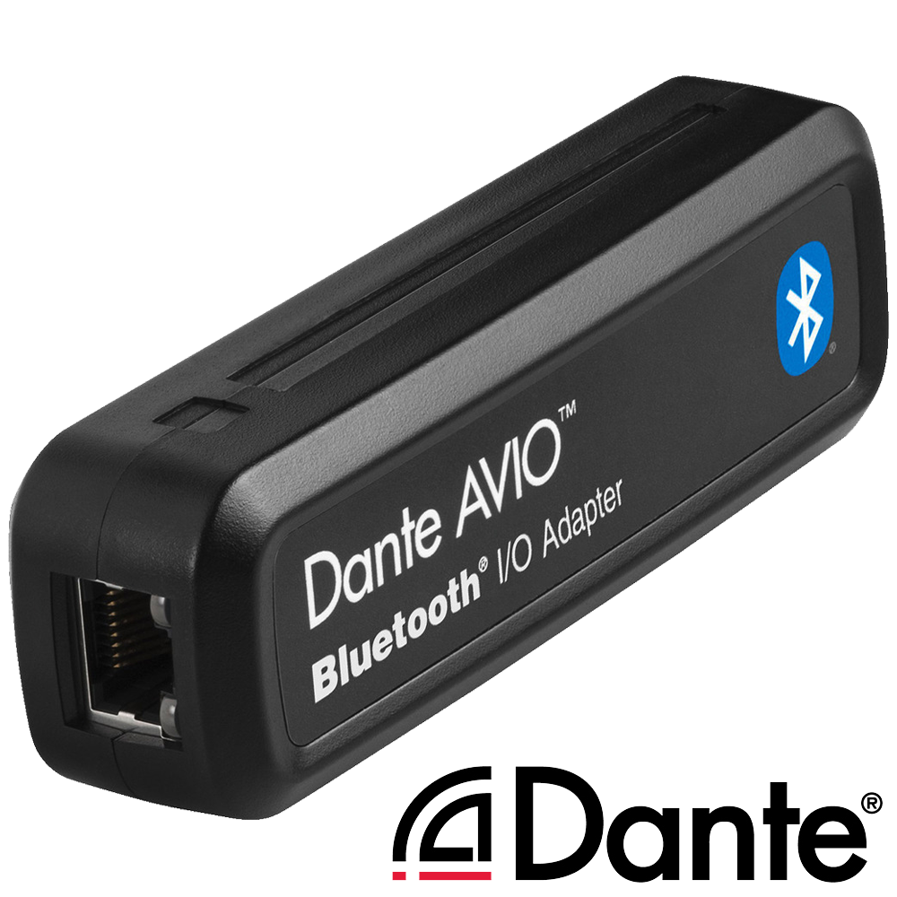 Monacor ADP-BT-AU-2X1 Dante® AVIO Bluetooth  adapter