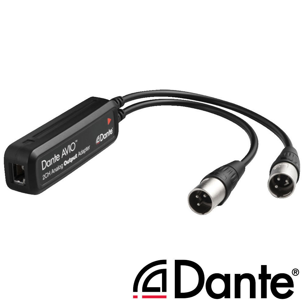Monacor ADP-DAO-0X2 Dante® analogue output adapter (2-channel)